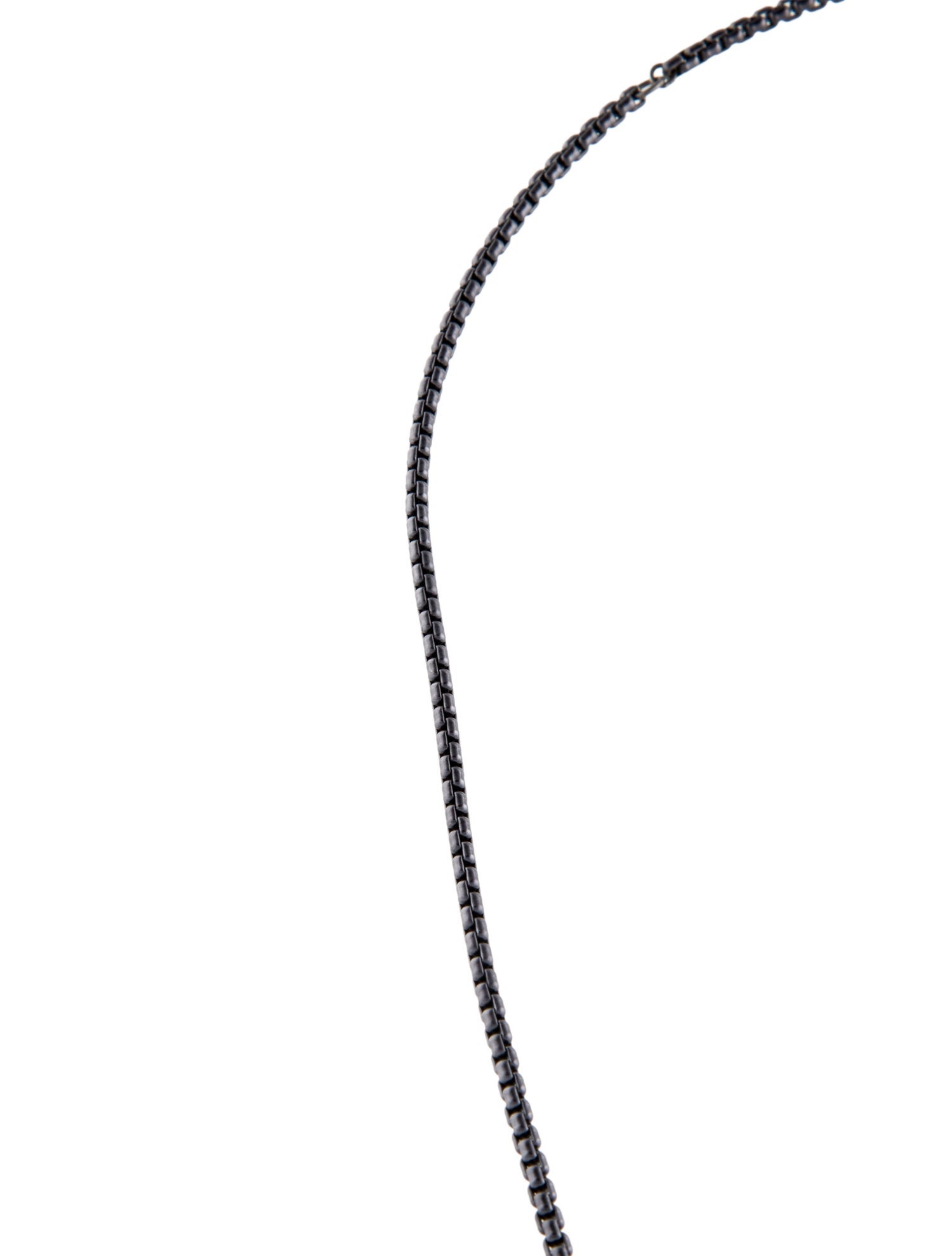 David Yurman Agate & Diamond Pendant Necklace